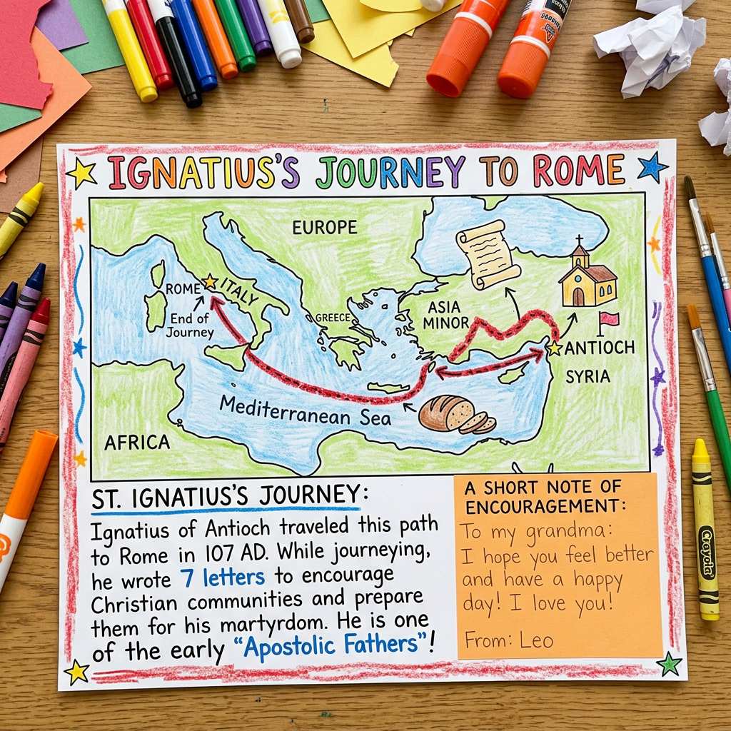 Child craft map of Ignatius journey