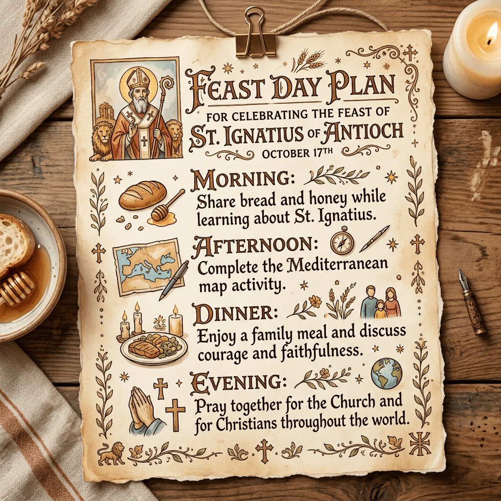 Feast day plan for St. Ignatius